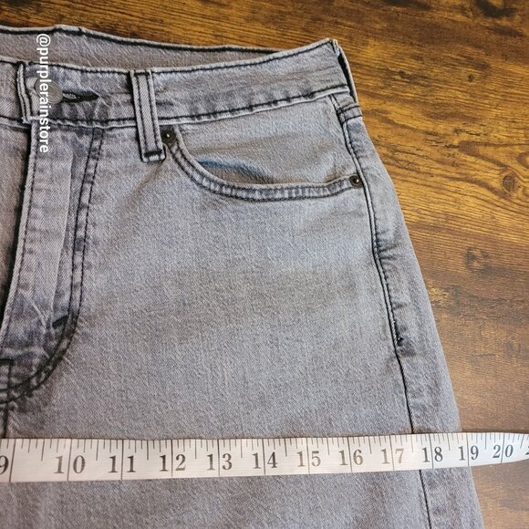 Levi's Jeans 31x32 Measures 31x31 Straight 505 Stretch Gray Denim Western - Picture 8 of 12